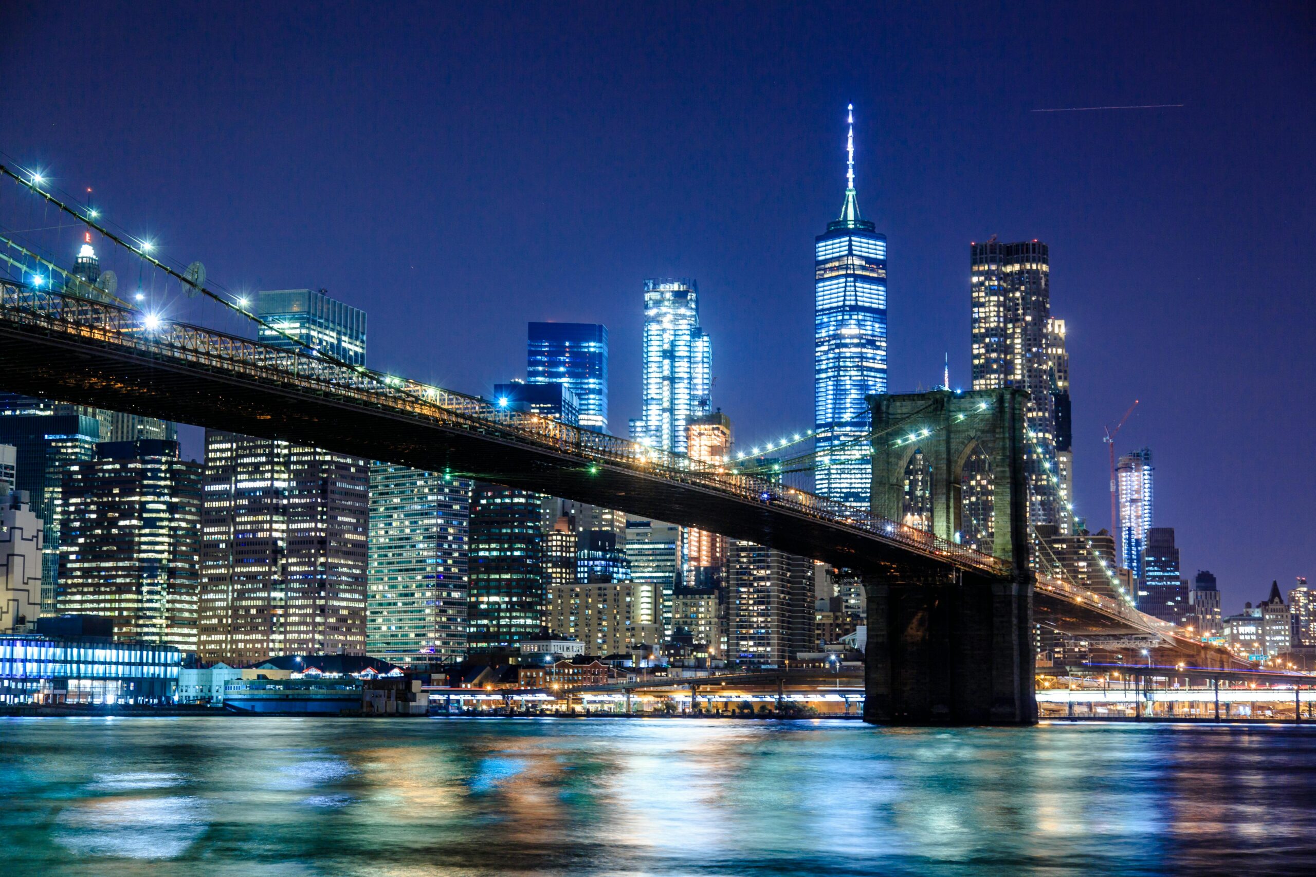 New York, NY, United States Photography of Bridge during Nighttime