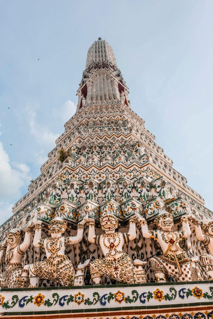 the Temple of Dawn, Wat Arun, Bangkok, Thailand.