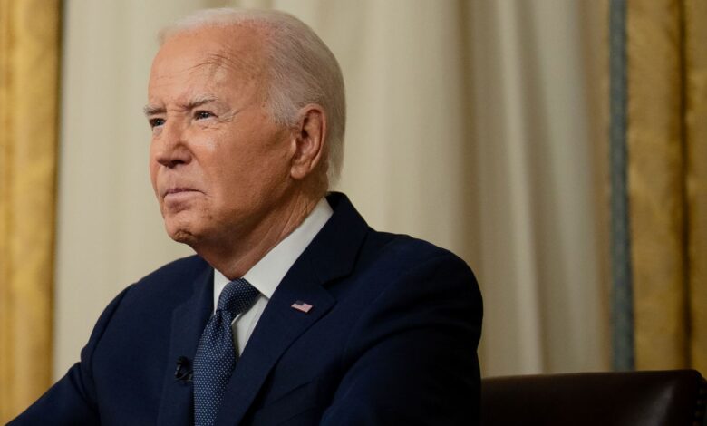 On July 14, 2024, President Joe Biden addressed the nation from the Oval Office in a live broadcast, delivered from Washington, DC. Erin Schaff/Pool/Getty Images