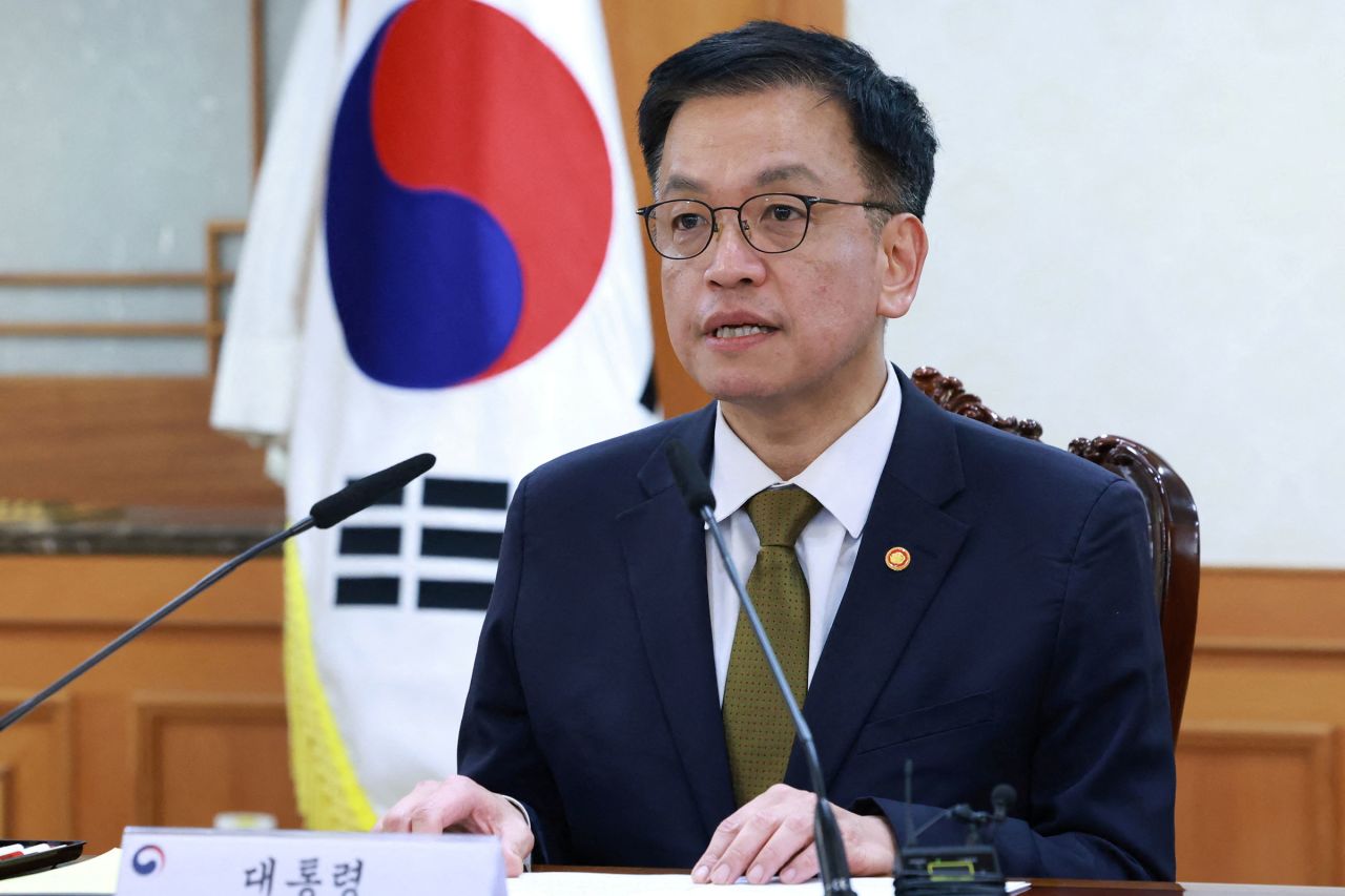 South Korea's acting president, Choi Sang-mok, at the government complex in Seoul on December 27.(Yonhap)