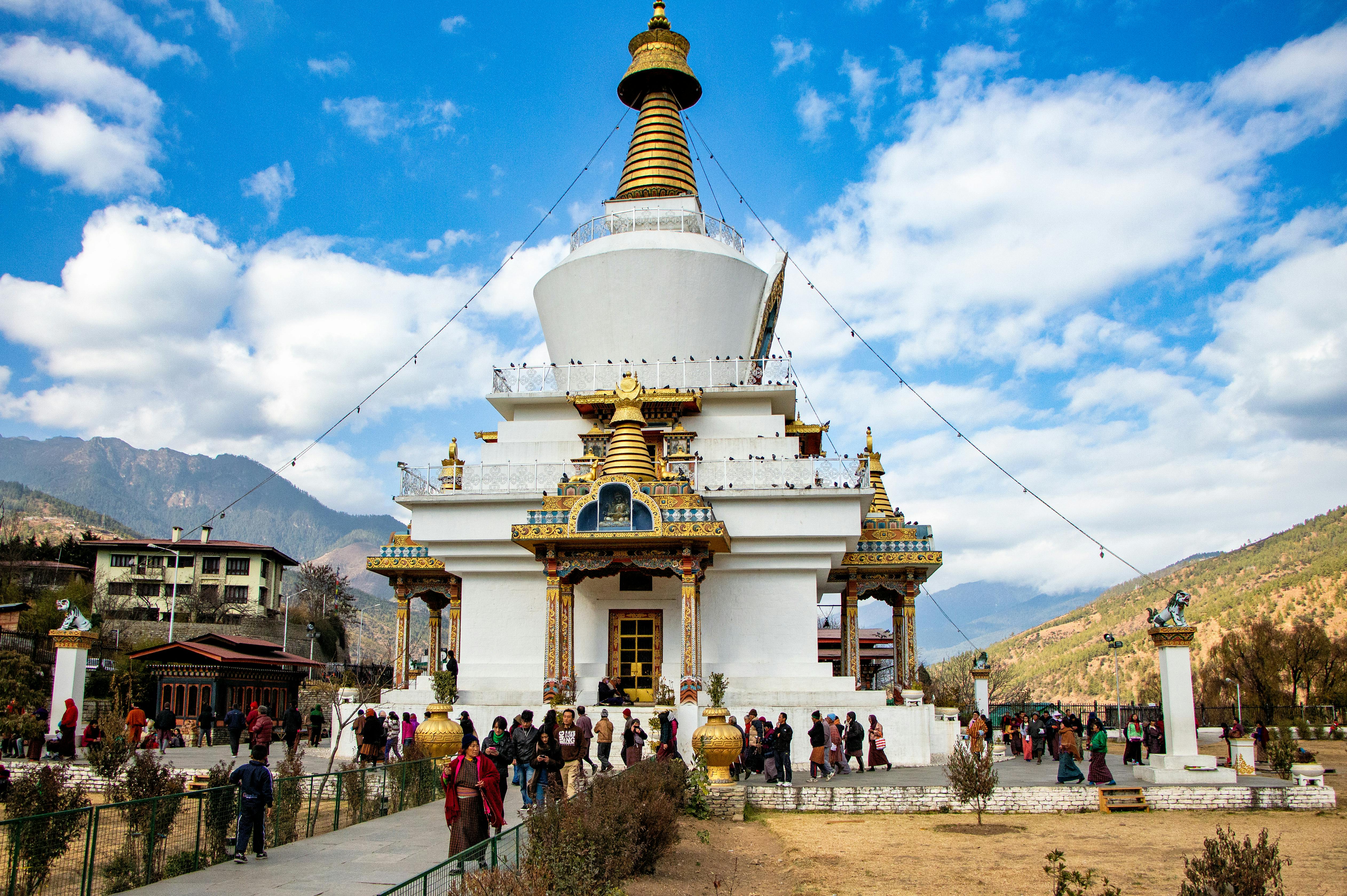 Thimphu, Thimphu, Bhutan Memorial Chorten a Tibetan Buddhist Temple in Thimphu Bhutan