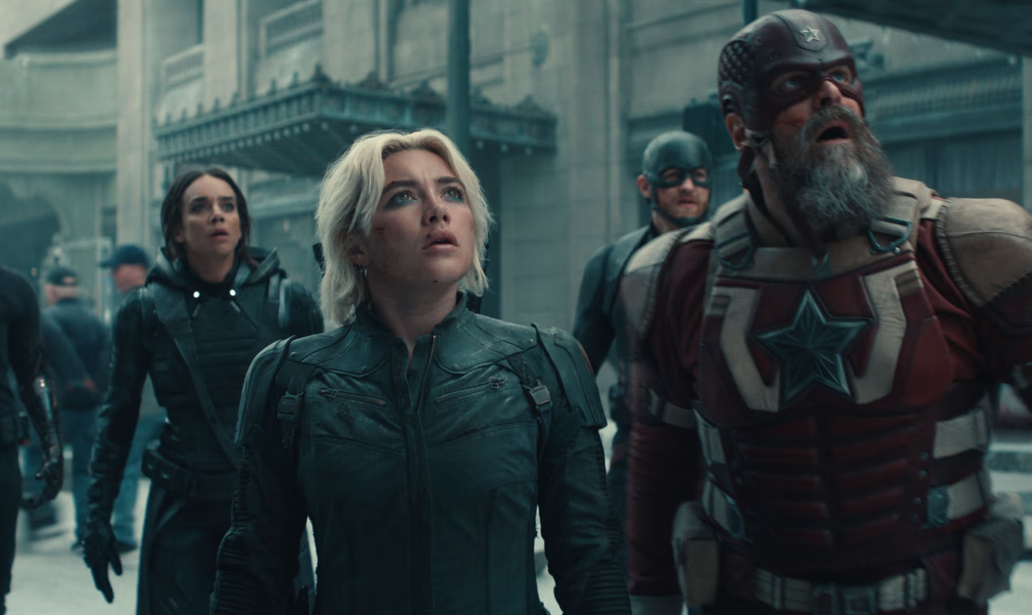 Thunderbolts* review – Florence Pugh is saving grace of Marvel’s hit-and-miss mess