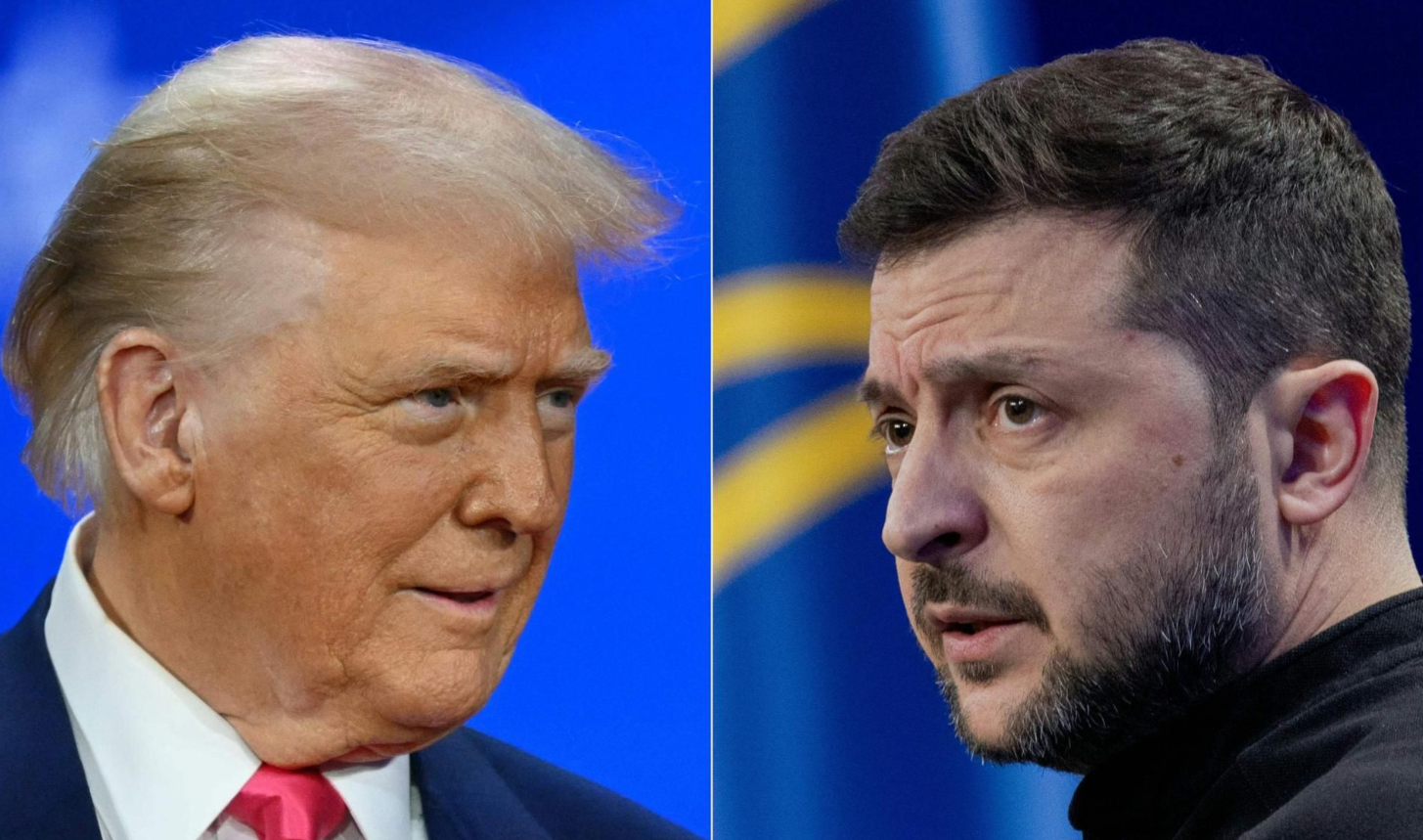 US, Ukraine sign minerals deal after Trump presses Kyiv to pay back US for helping repel Russia. US President Donald Trump, left, on Feb. 22, and Ukraine's President Volodymyr Zelensky on Feb. 23.