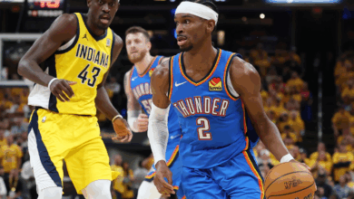 Shai Gilgeous-Alexander led the Thunder in a fourth-quarter Game 4 rally. Getty Images.